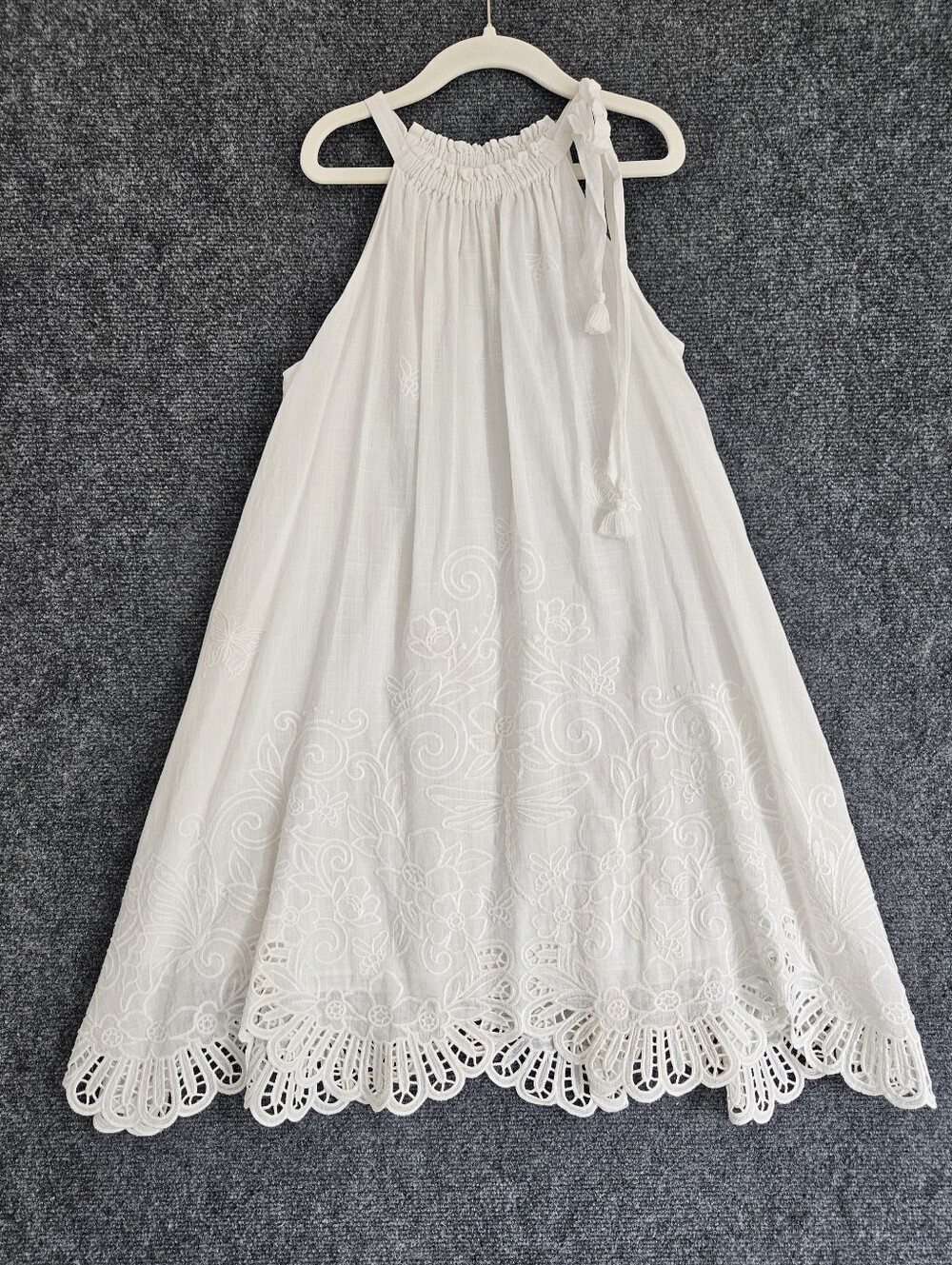 Zimmermann Kids White Embroidered Dress size 8 Like New